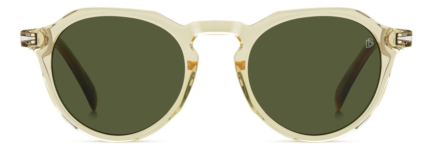 Sunglasses David Beckham Db 1171/S 207746 EPZ QT color yellow havana shape pantos lenses green