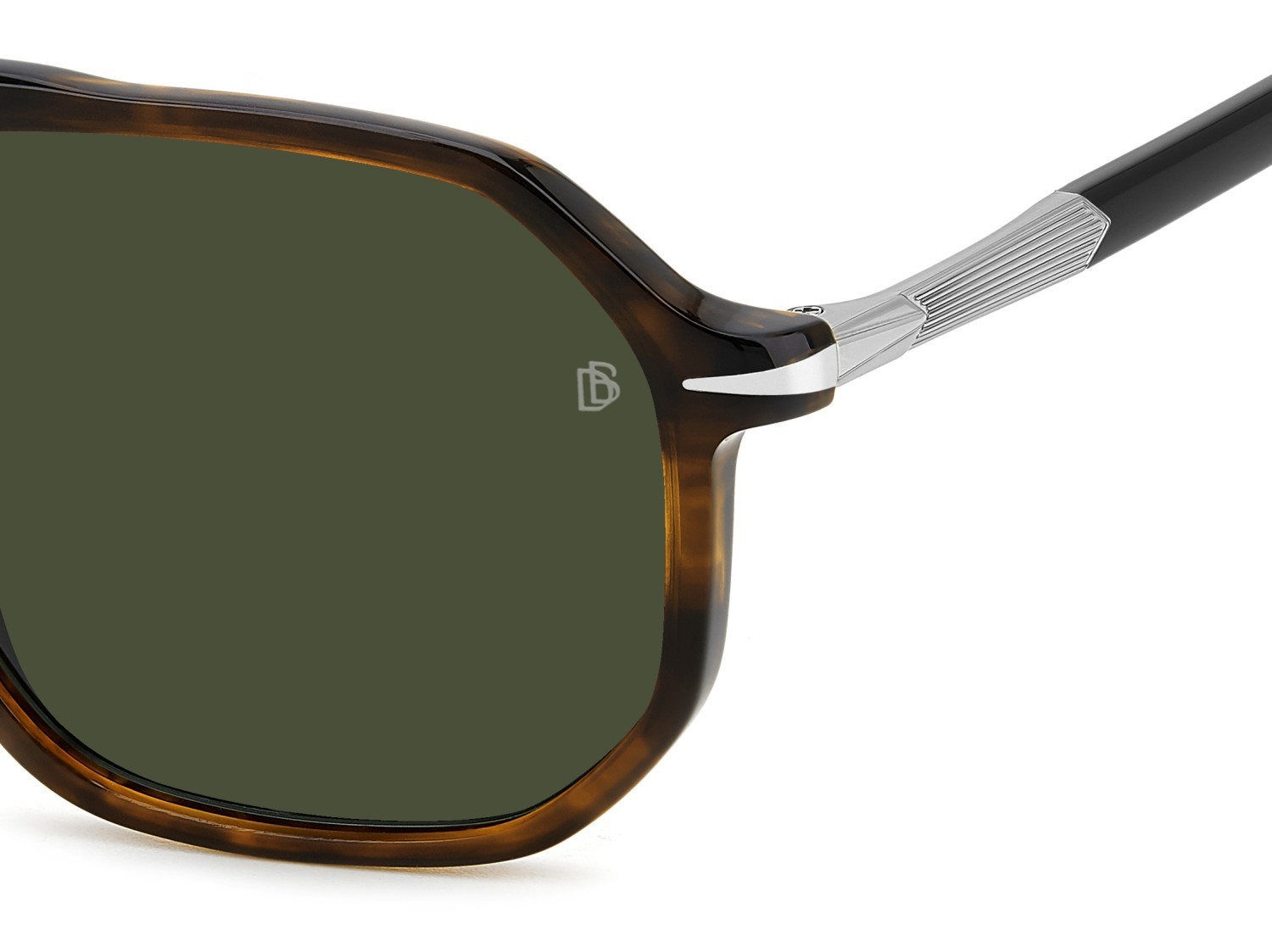 Sunglasses David Beckham Db 1172/S 207747 6C5 QT color brown horn ruthenium shape navigator lenses green