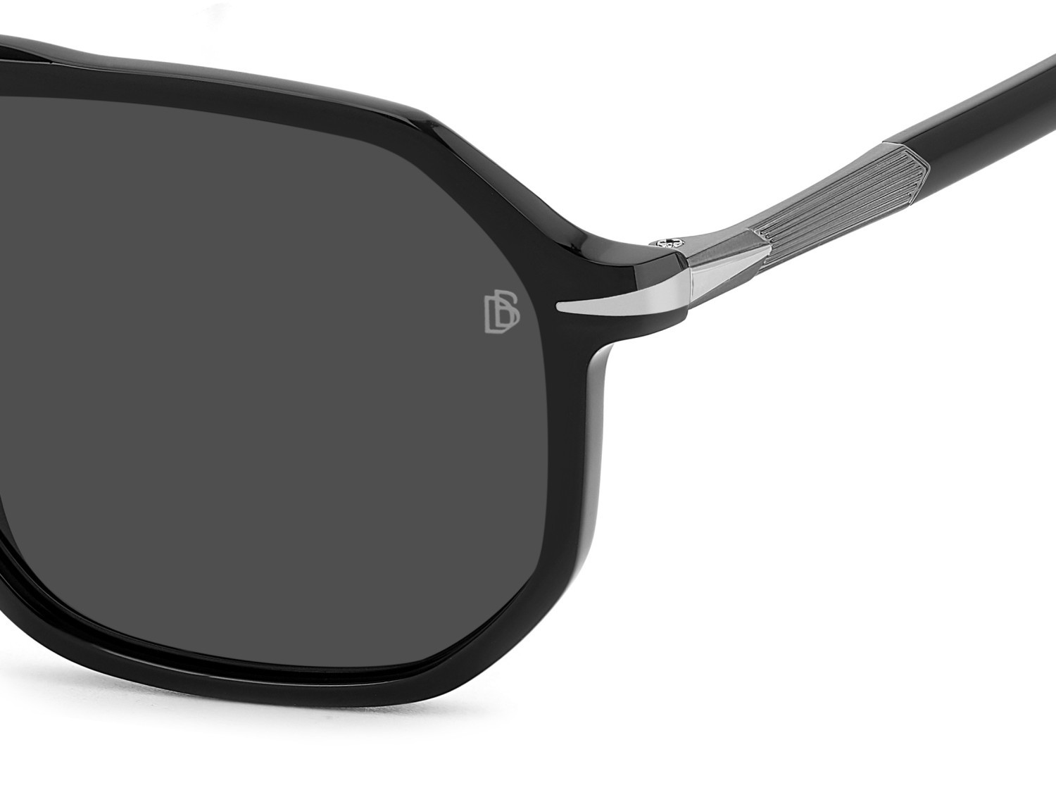 Sunglasses David Beckham Db 1172/S 207747 ANS M9 color black dark ruthenium shape navigator lenses grey polarized