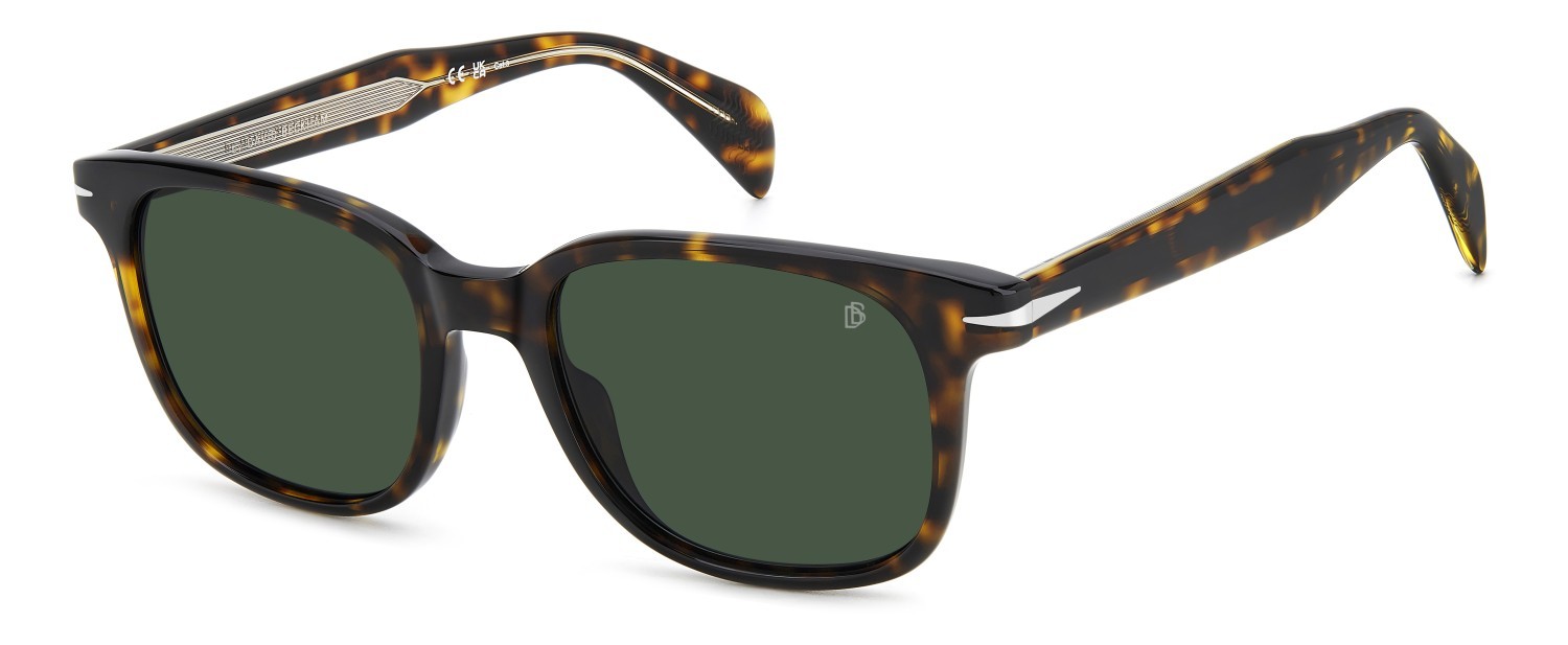 Sunglasses David Beckham Db 1177/S 207748 086 QT color havana shape rectangle lenses green