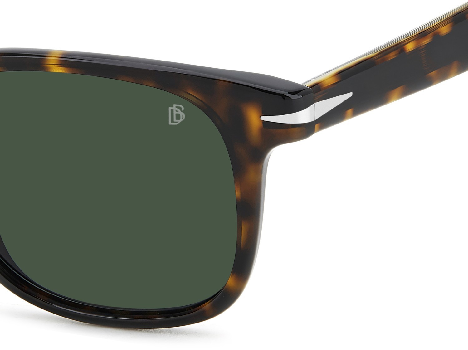 Sunglasses David Beckham Db 1177/S 207748 086 QT color havana shape rectangle lenses green