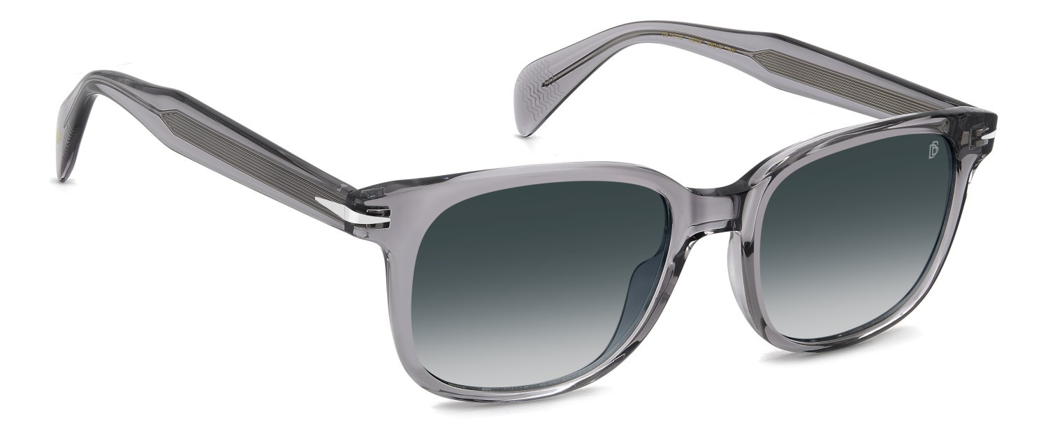 Sunglasses David Beckham Db 1177/S 207748 KB7 08 color grey shape rectangle lenses dk blue shaded