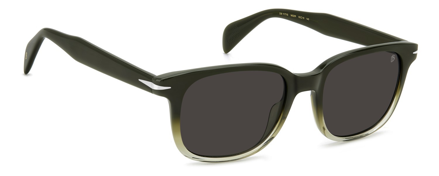 Sonnenbrillen David Beckham Db 1177/S 207748 M5Z IR farbe green shaded grey form rechteckig gläser grey