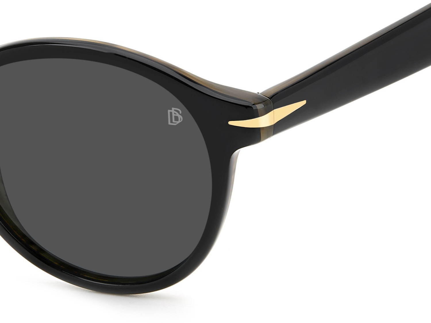 Sunglasses David Beckham Db 1178/S 207749 PPO 2K color striped black beige shape pantos lenses grey antireflex