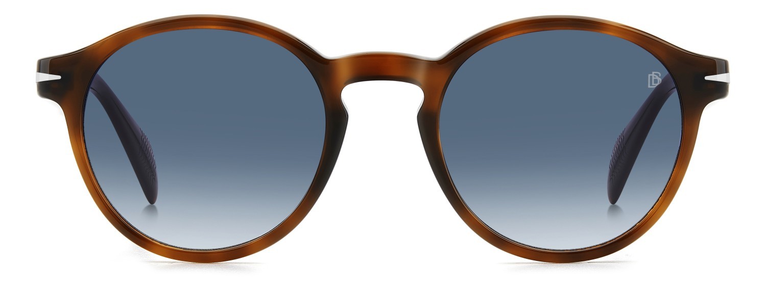 Sunglasses David Beckham Db 1178/S 207749 WR9 08 color brown havana shape pantos lenses dk blue shaded