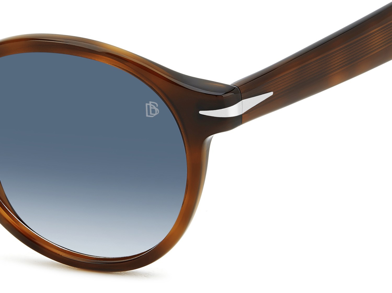 Sunglasses David Beckham Db 1178/S 207749 WR9 08 color brown havana shape pantos lenses dk blue shaded