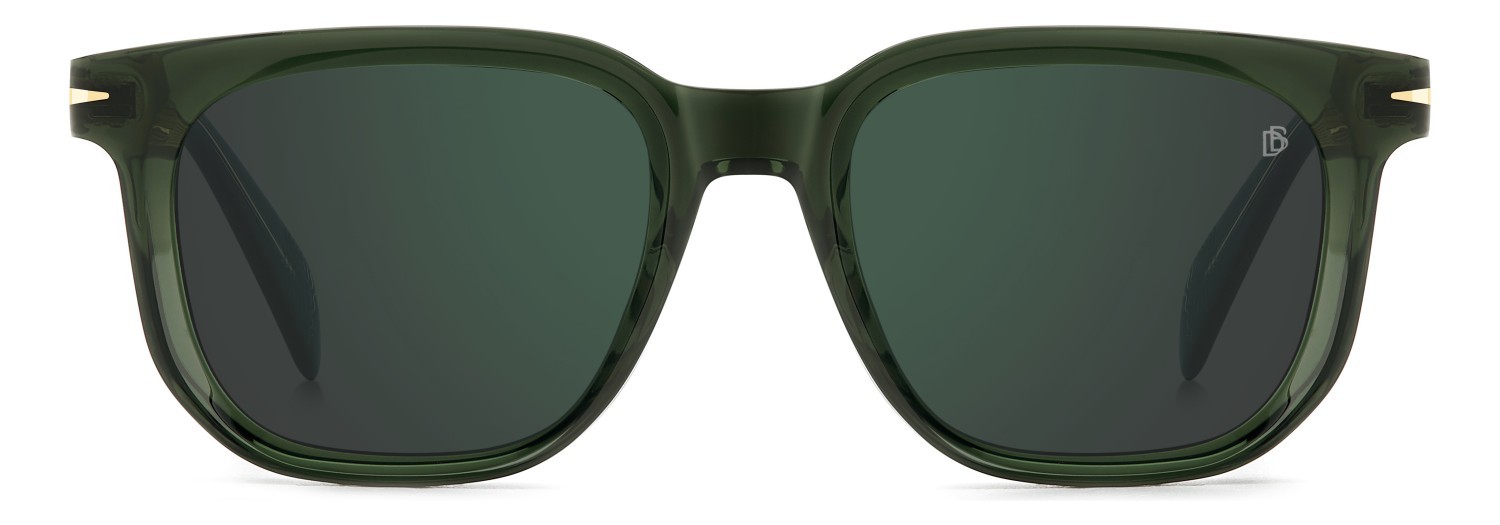 Sunglasses David Beckham Db 7133/S 207751 B59 MT color green crystal shape rectangle lenses green mirror