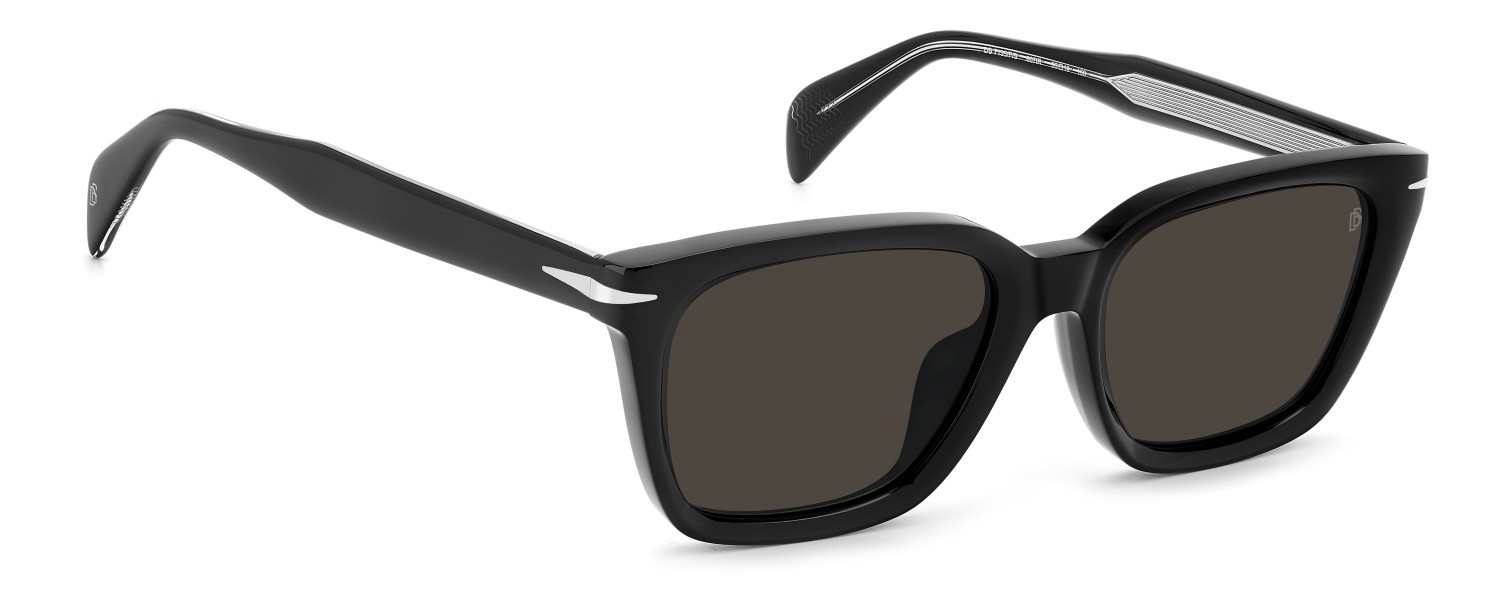 Sonnenbrillen David Beckham Db 7135/F 207752 807 IR farbe black form rechteckig gläser grey