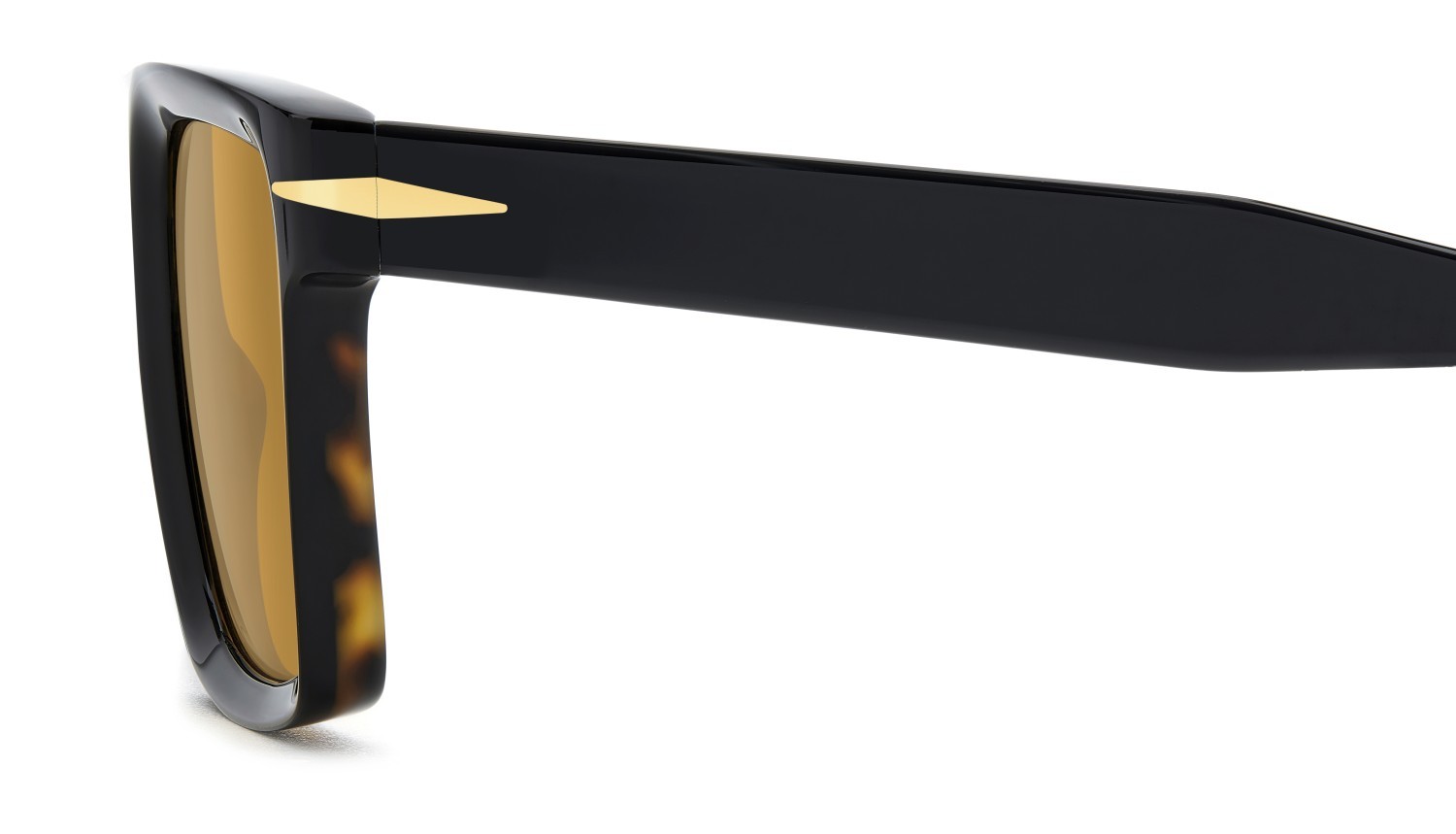 Sunglasses David Beckham Db 7134/S 207753 WR7 VS color black havana shape rectangle lenses orange hight contrast