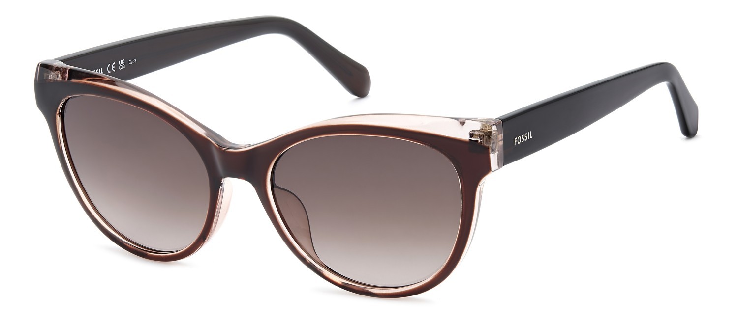 Sunglasses Fossil Fos 3172/S 207755 09Q HA color brown shape cat eye lenses brown shaded