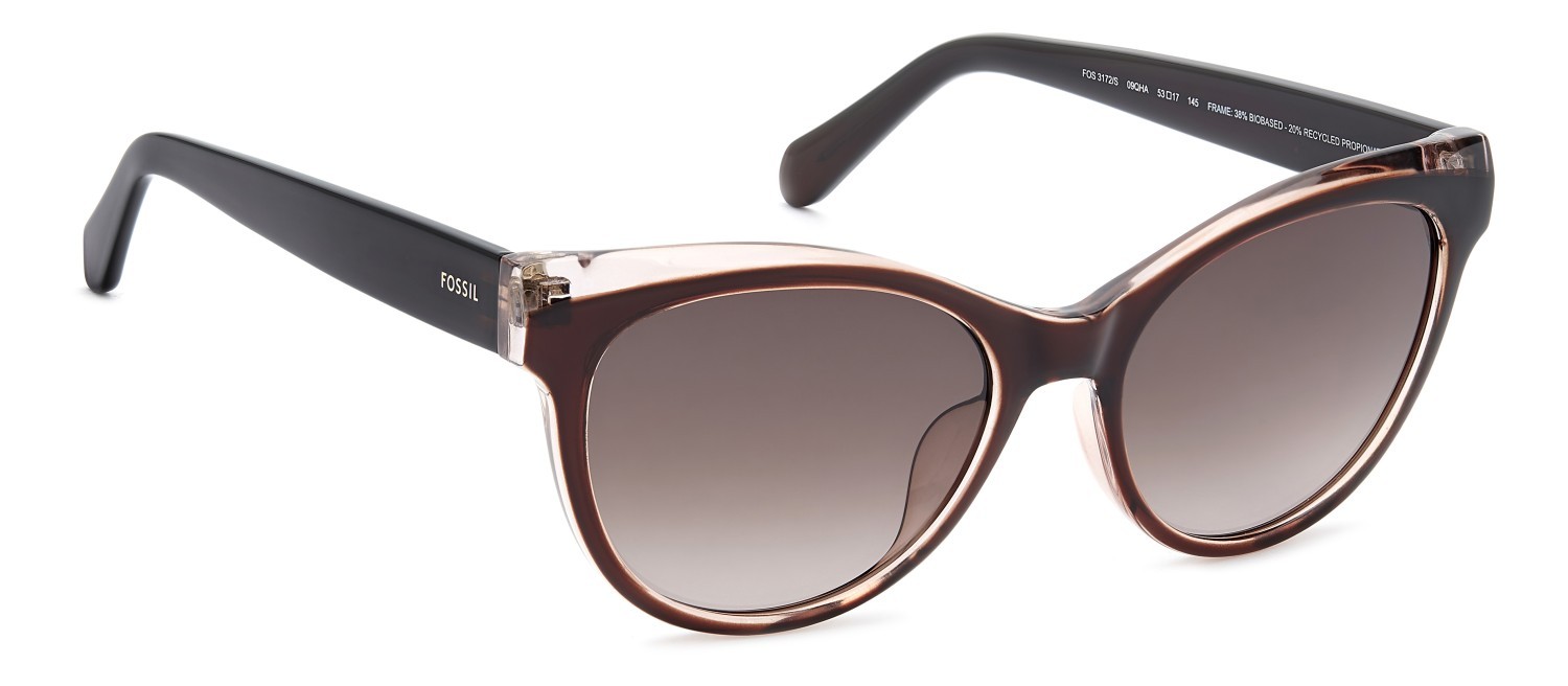 Sunglasses Fossil Fos 3172/S 207755 09Q HA color brown shape cat eye lenses brown shaded