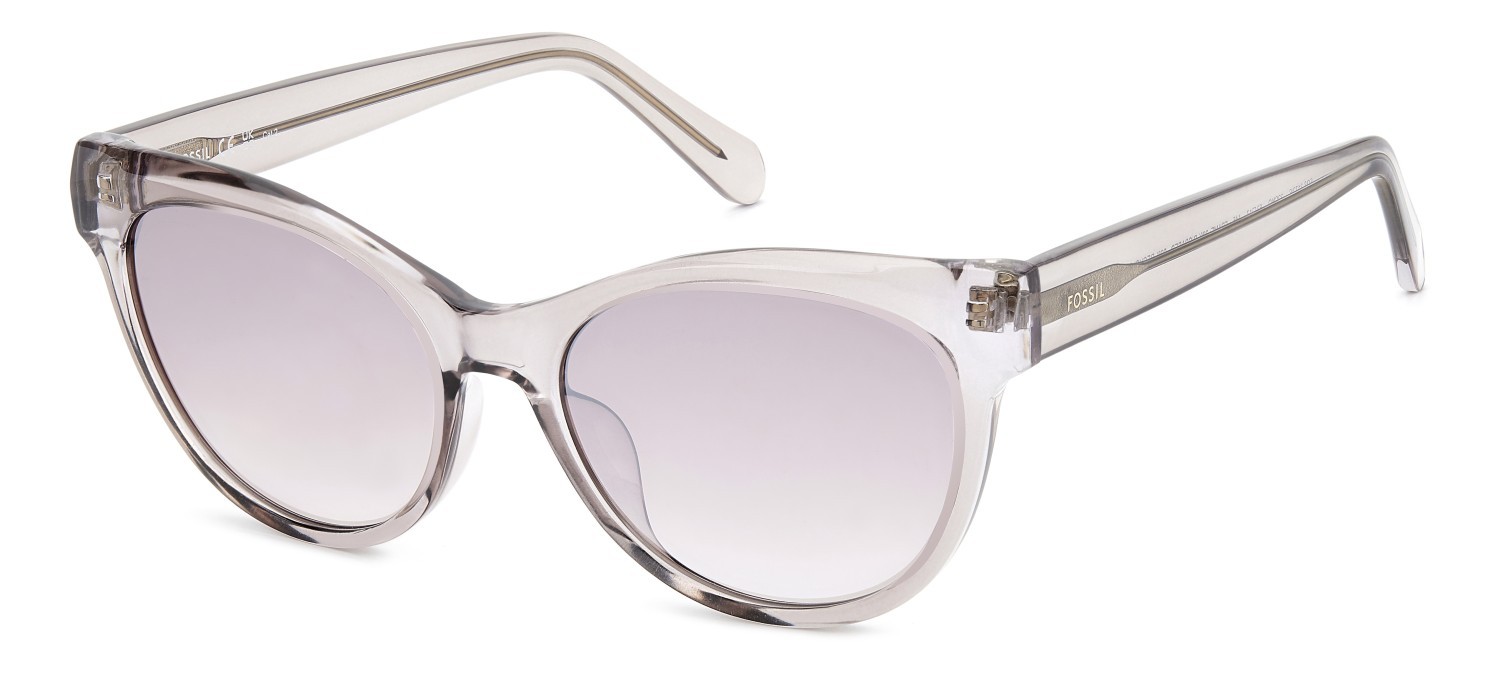 Sonnenbrillen Fossil Fos 3172/S 207755 22C NQ farbe crystal nude form cat-eye gläser brown sm silver
