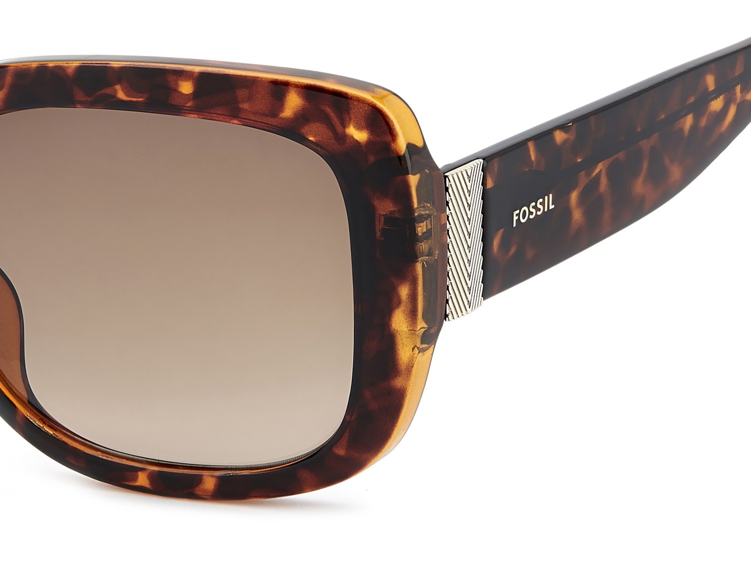 Sunglasses Fossil Fos 2157/G 207757 086 HA color havana shape rectangle lenses brown shaded