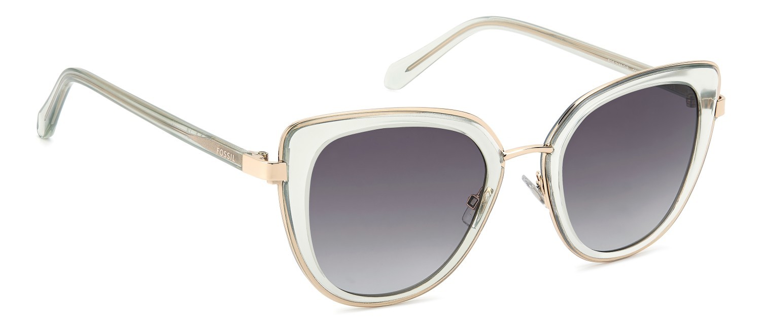 Sunglasses Fossil Fos 2158/G 207759 0OX IB color crystal green shape cat eye lenses grey green