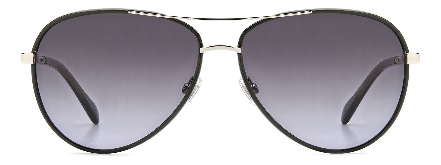 Sunglasses Fossil Fos 2153/G 207760 3Y5 9O color khaki shape aviator lenses dark grey shaded