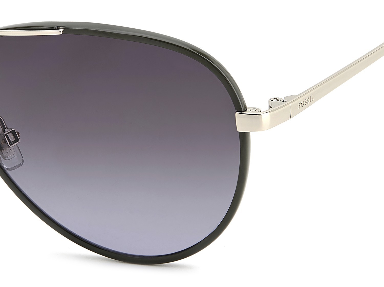 Sunglasses Fossil Fos 2153/G 207760 3Y5 9O color khaki shape aviator lenses dark grey shaded