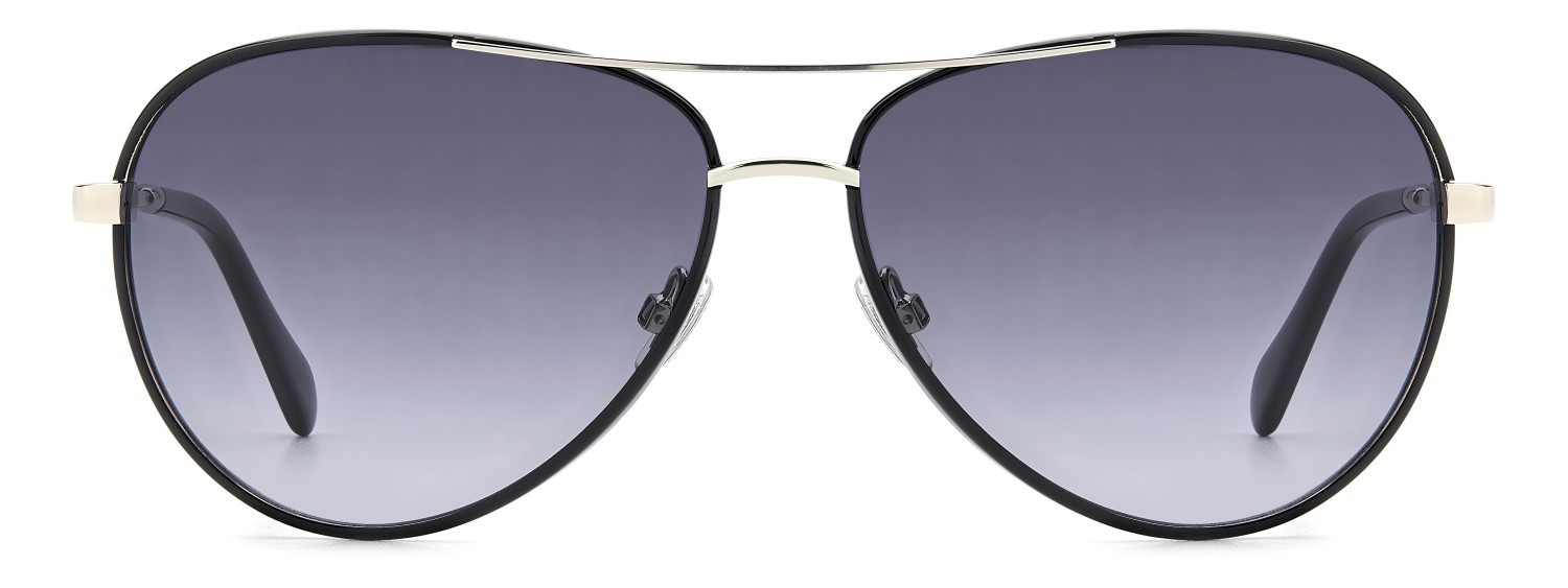 Sunglasses Fossil Fos 2153/G 207760 807 9O color black shape aviator lenses dark grey shaded