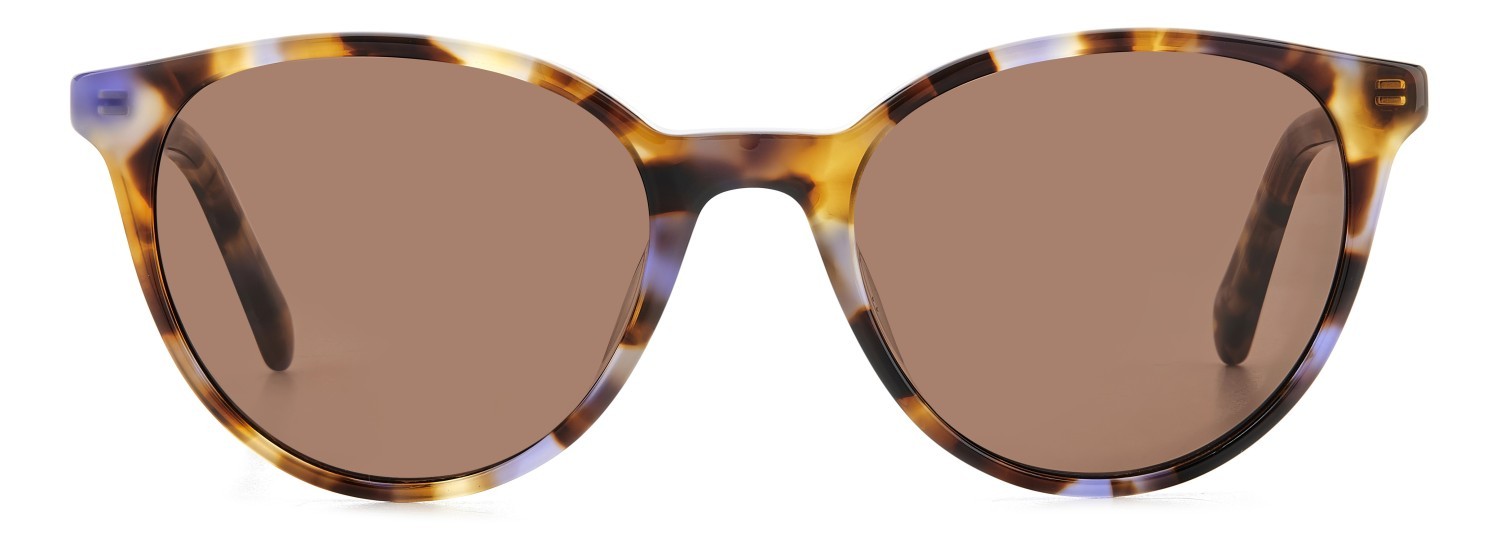 Sunglasses Fossil Fos 2154/S 207762 1JP 70 color violet blue havana shape round lenses brown