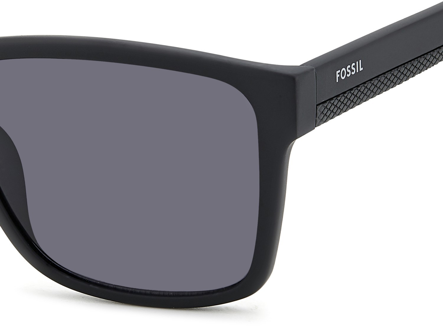Sunglasses Fossil Fos 2155/G 207765 003 IR color matte black shape square lenses grey