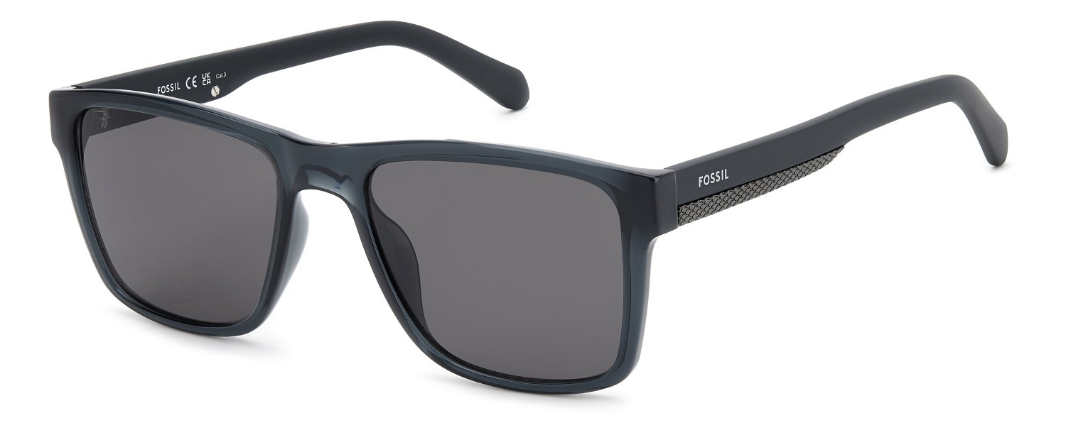 Sunglasses Fossil Fos 2155/G 207765 63M IR color crystal grey shape square lenses grey