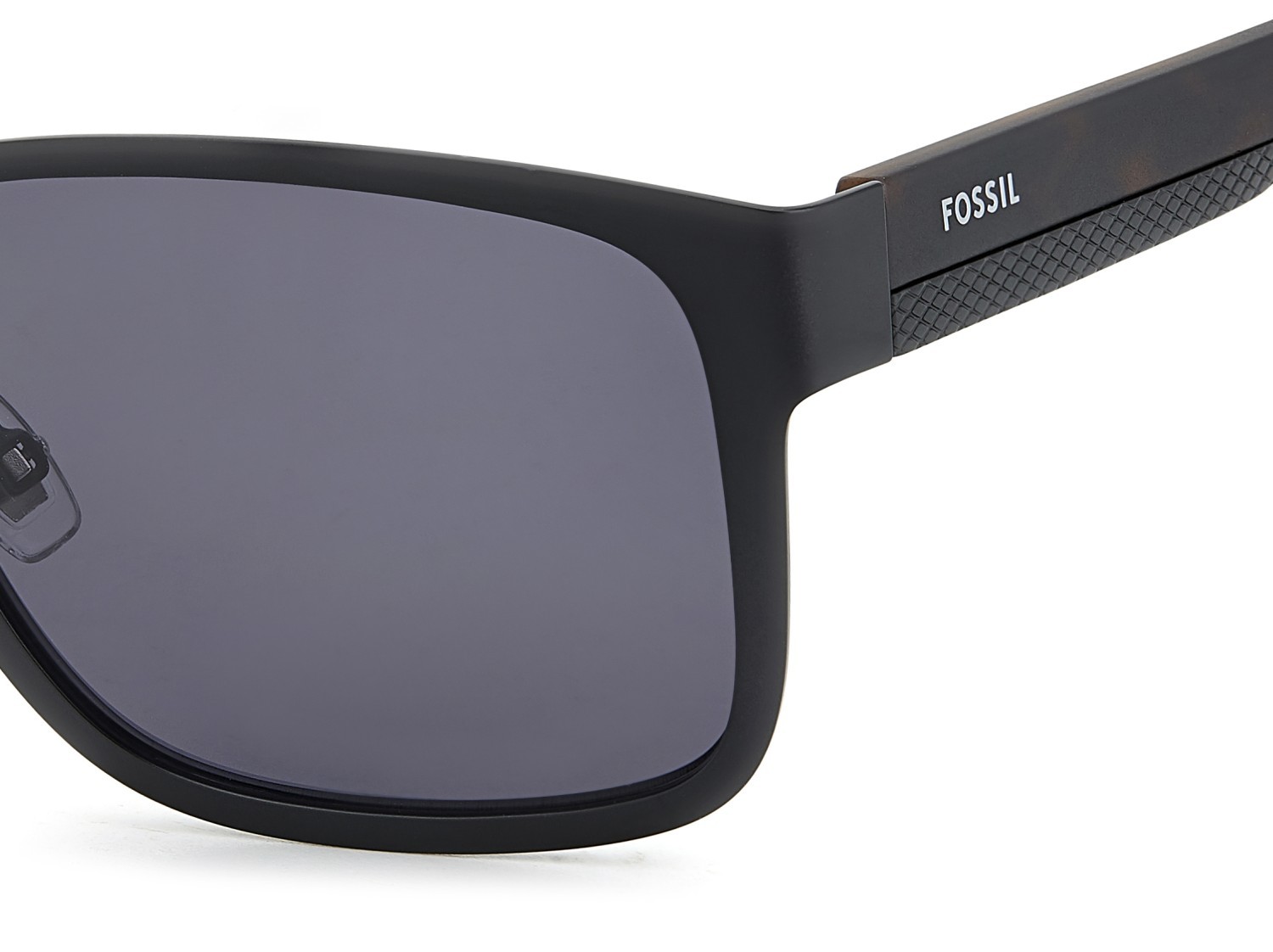 Sunglasses Fossil Fos 2156/G 207766 003 IR color matte black shape rectangle lenses grey