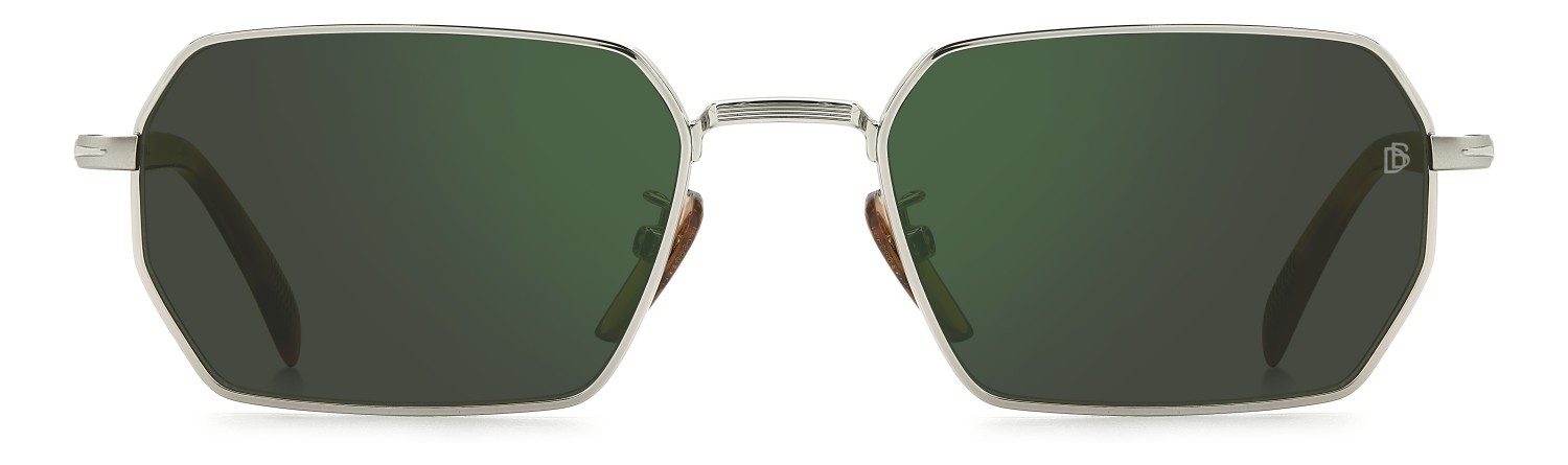 Sunglasses David Beckham Db 1174/S 207768 8JD MT color palladium havana shape rectangle lenses green mirror