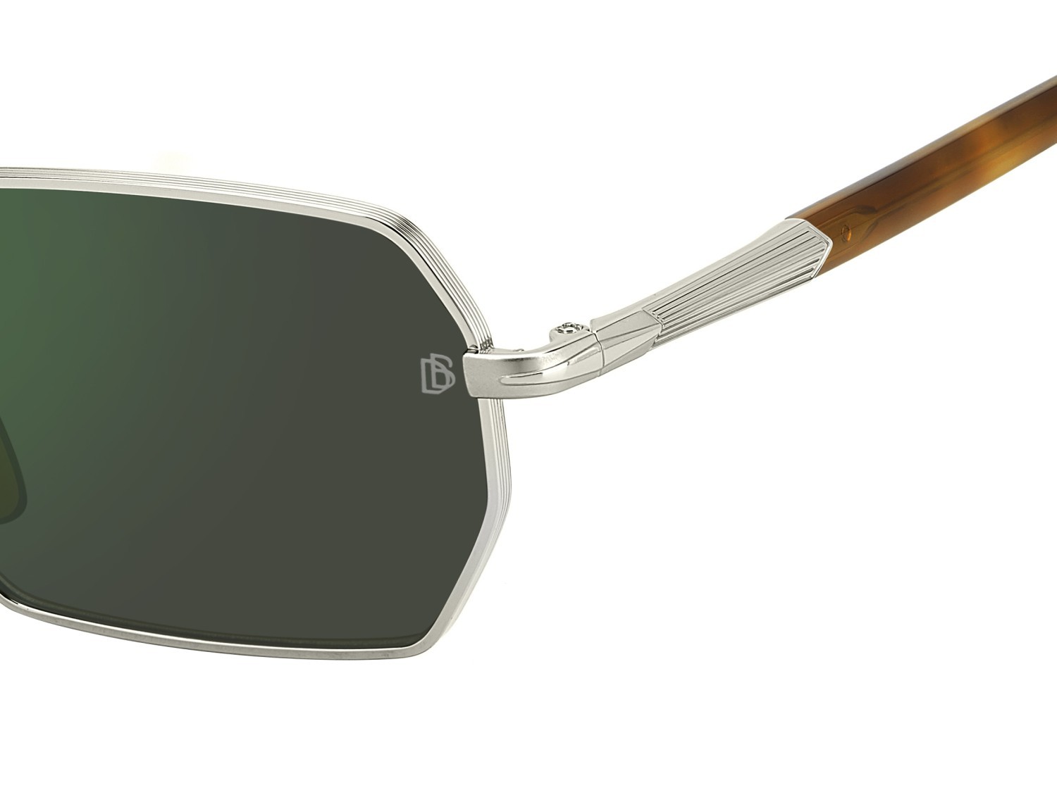 Sunglasses David Beckham Db 1174/S 207768 8JD MT color palladium havana shape rectangle lenses green mirror