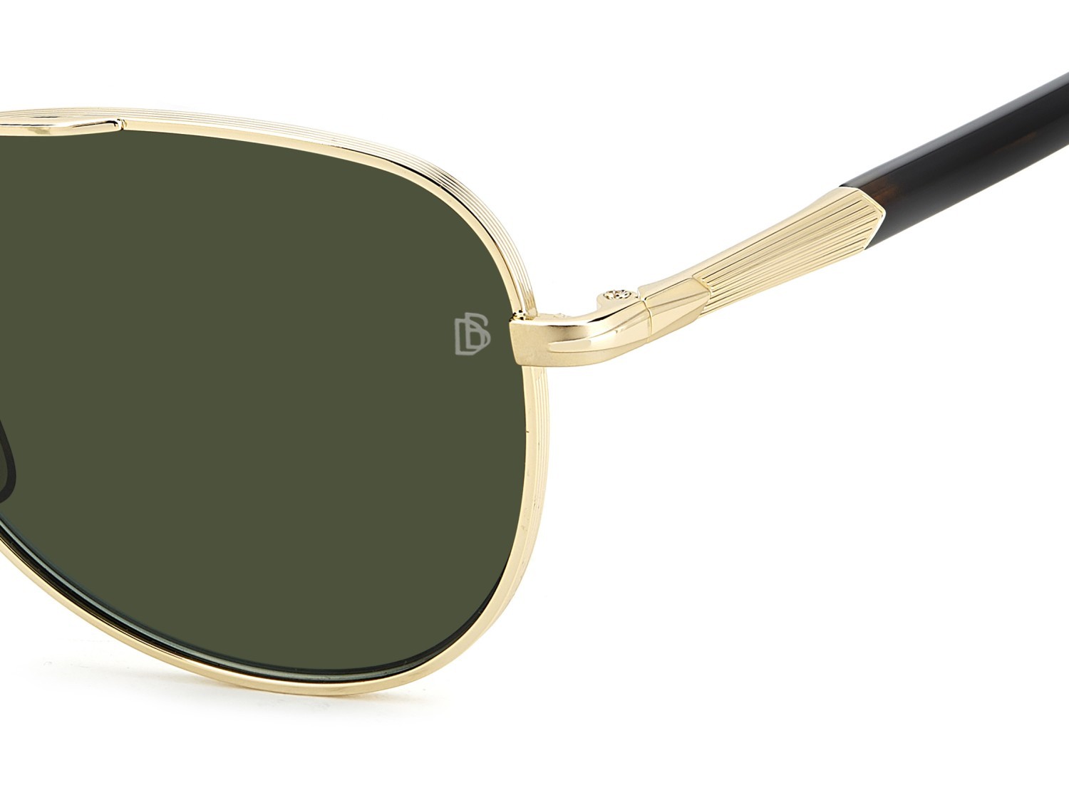 Sunglasses David Beckham Db 1175/S 207769 06J QT color gold havana shape aviator lenses green