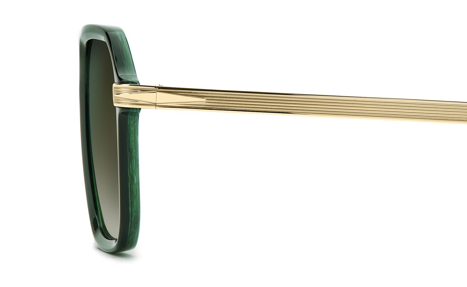 Sunglasses David Beckham Db 7136/S 207770 GC1 CS color green marble gold shape rectangle lenses green shaded green mirror