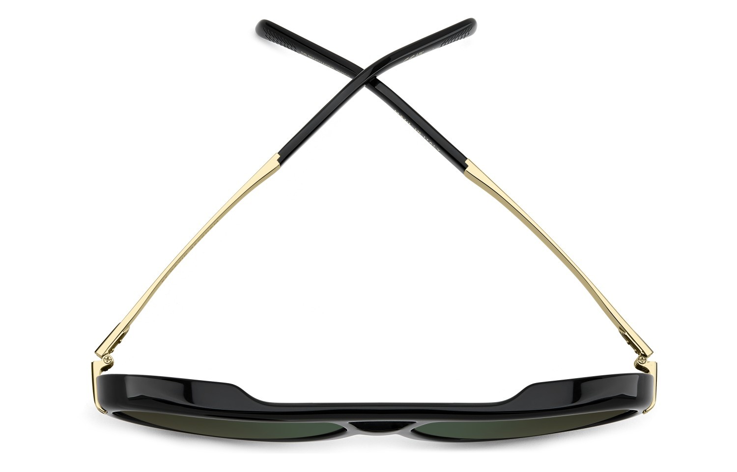 Sunglasses David Beckham Db 99/VOYAGER 207787 2M2 CS color black gold shape aviator lenses green shaded green mirror