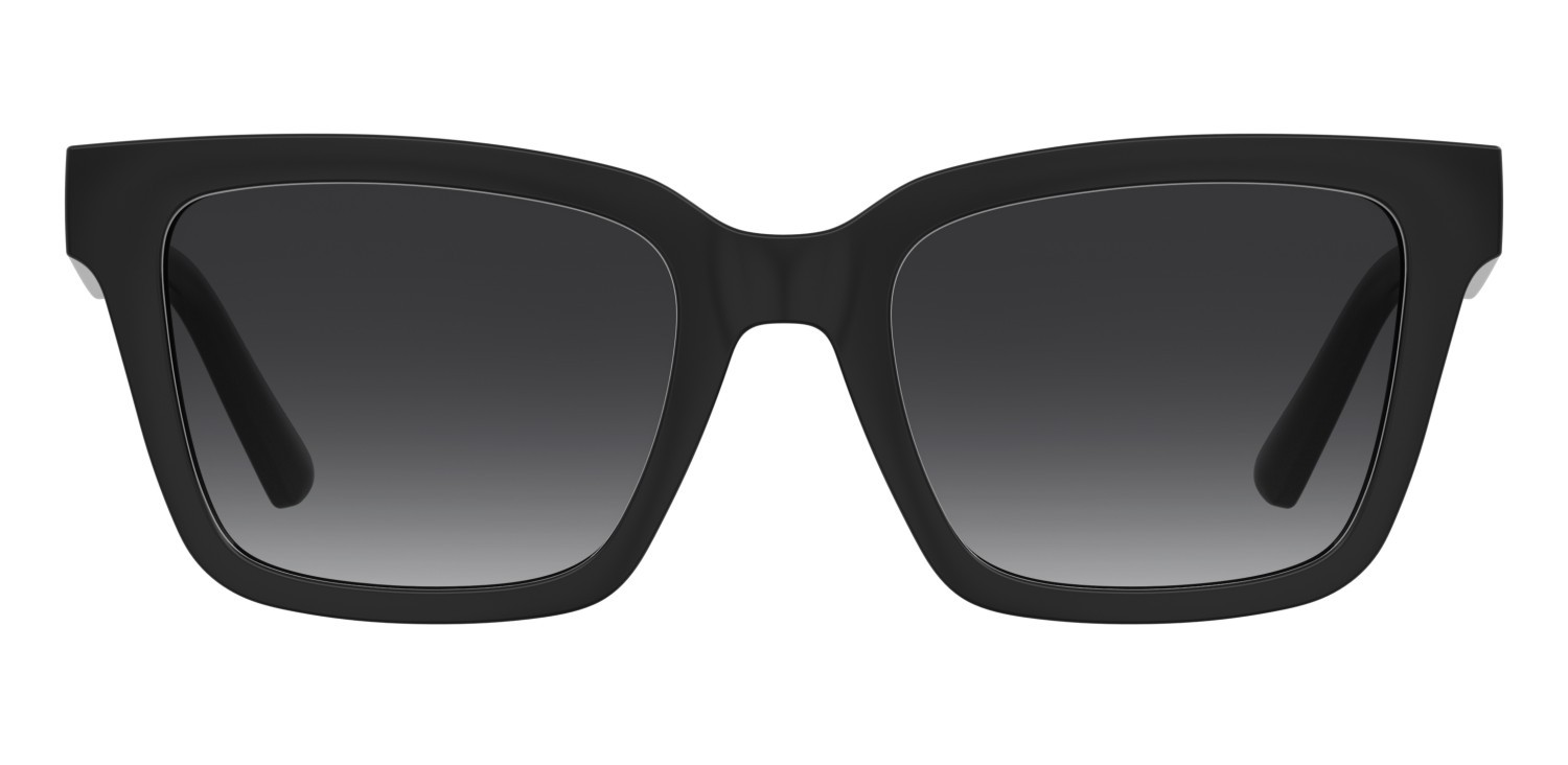Sunglasses Moschino Love Mol091/S 207794 807 9O color black shape square lenses dark grey shaded