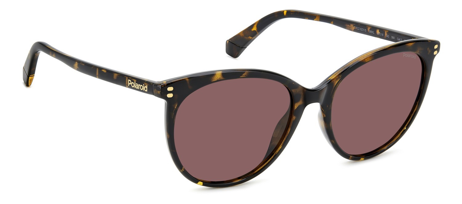 Sunglasses Polaroid Pld 6231/S 207830 086 KL color havana shape cat eye lenses violet polarized