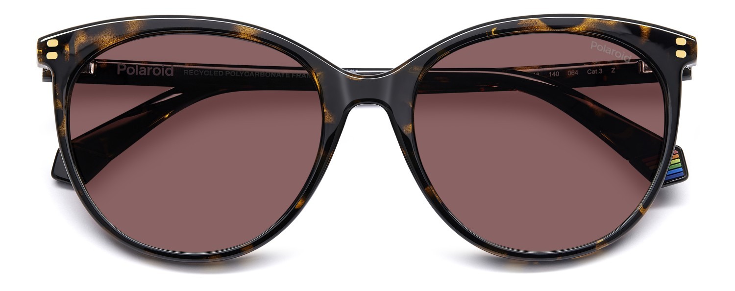 Sunglasses Polaroid Pld 6231/S 207830 086 KL color havana shape cat eye lenses violet polarized