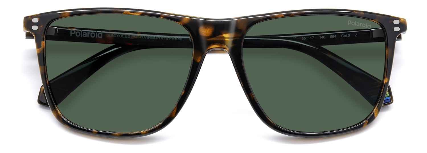 Sunglasses Polaroid Pld 6232/S 207831 086 UC color havana shape rectangle lenses green polarized