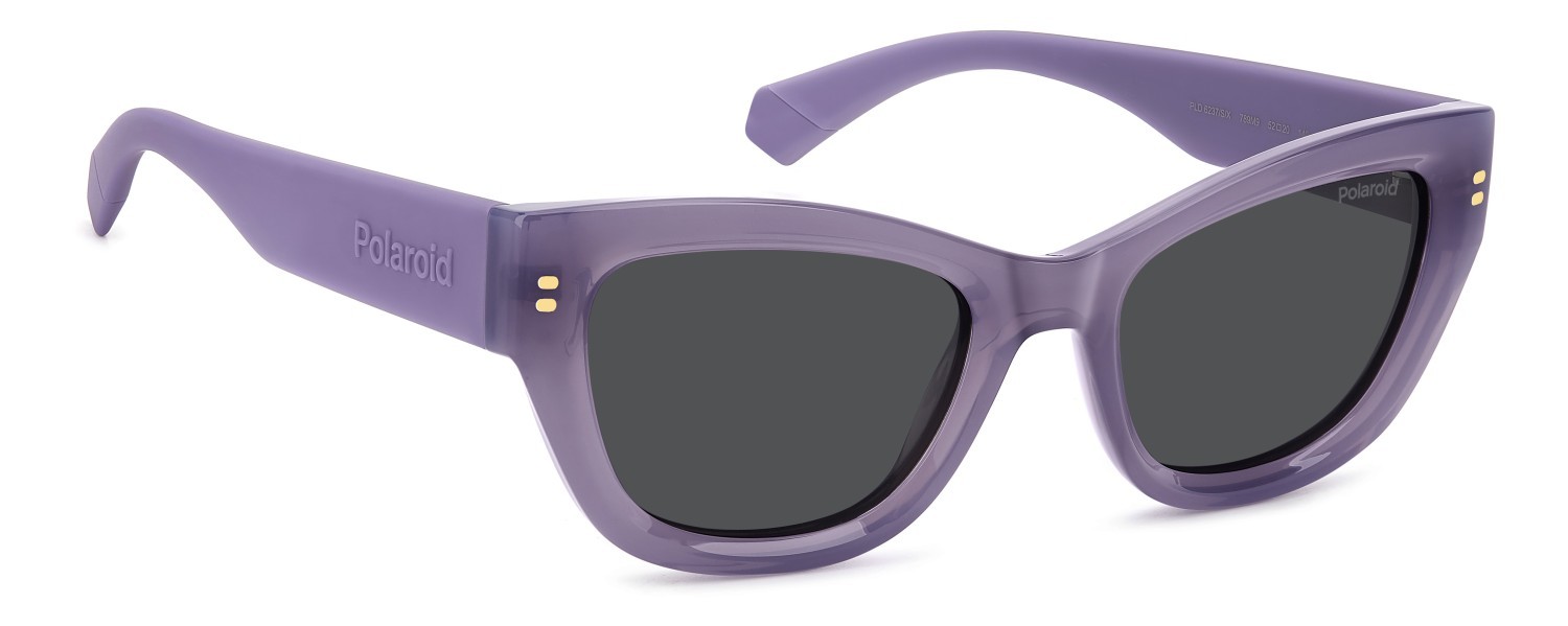 Sunglasses Polaroid Pld 6237/S 207839 789 M9 color lilac shape cat eye lenses grey polarized