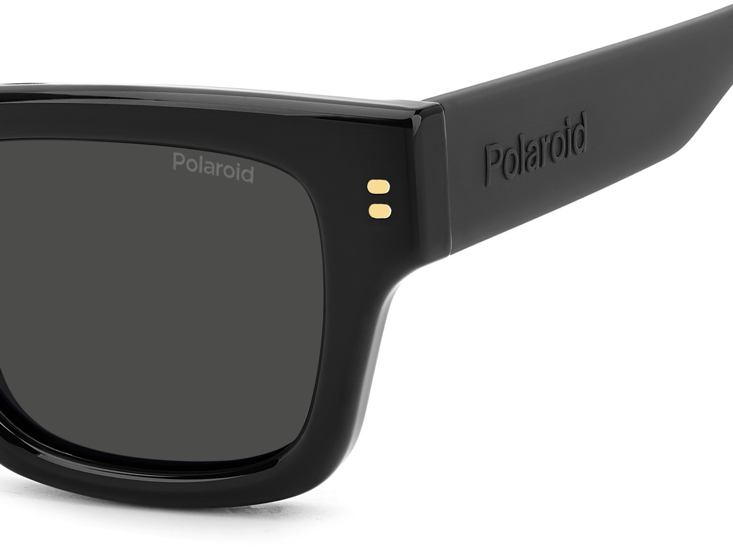 Sunglasses Polaroid Pld 6238/S 207840 807 M9 color black shape rectangle lenses grey polarized
