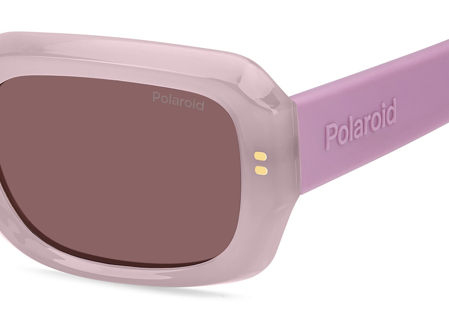 Sunglasses Polaroid Pld 6239/S 207841 35J KL color pink shape rectangle lenses violet polarized