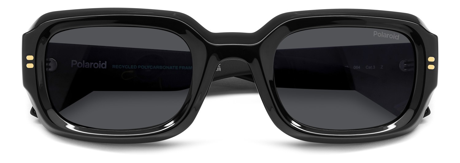 Sunglasses Polaroid Pld 6239/S 207841 807 M9 color black shape rectangle lenses grey polarized