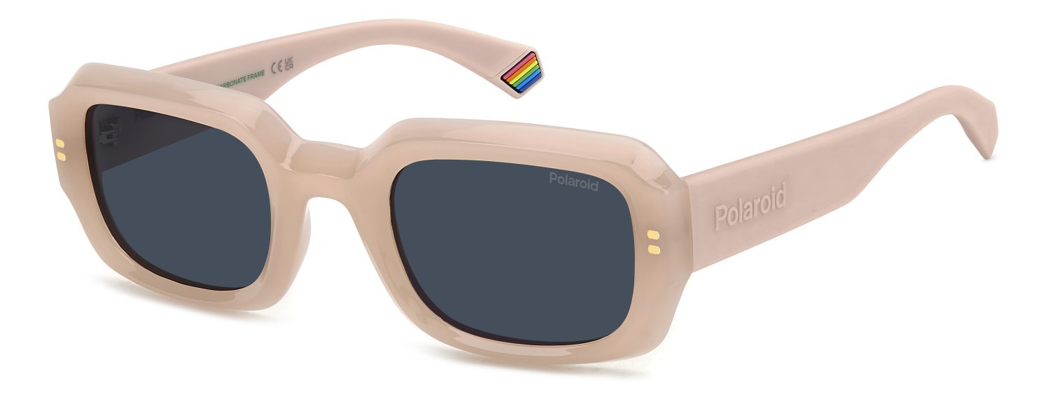 Sunglasses Polaroid Pld 6239/S 207841 FWM C3 color nude shape rectangle lenses blue polarized