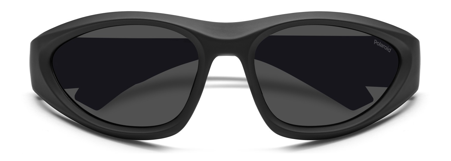 Sunglasses Polaroid Pld 2165/S 207842 003 M9 color matte black shape rectangle lenses grey polarized