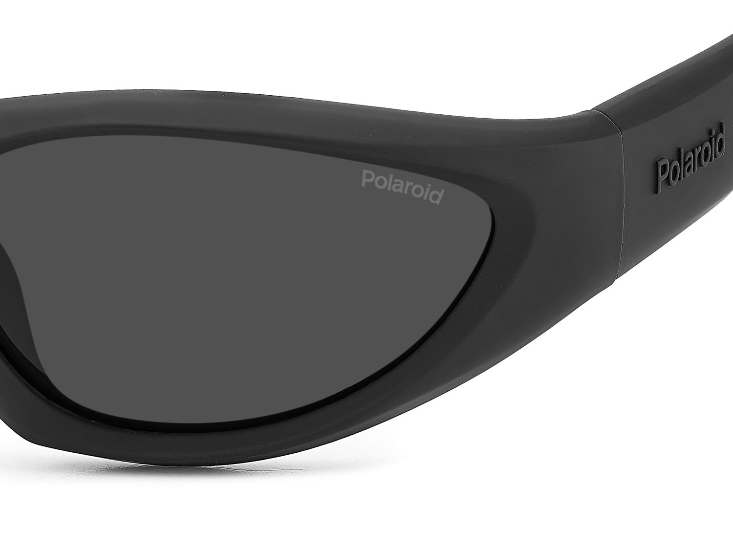 Sunglasses Polaroid Pld 2165/S 207842 003 M9 color matte black shape rectangle lenses grey polarized