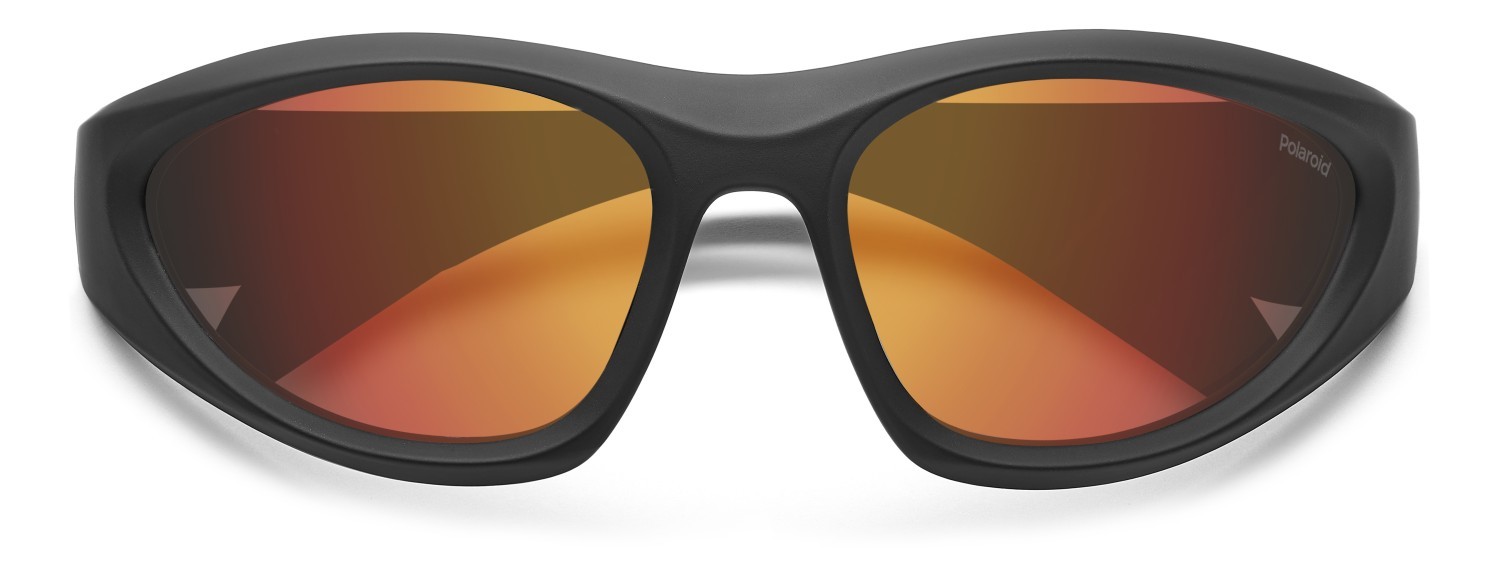 Sunglasses Polaroid Pld 2165/S 207842 BLX OZ color matte black red shape rectangle lenses red multilayer polarized