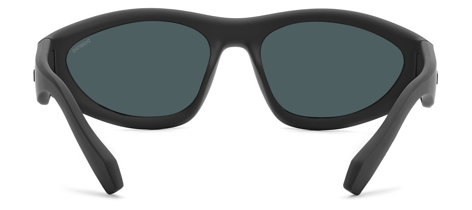 Sunglasses Polaroid Pld 2165/S 207842 BLX OZ color matte black red shape rectangle lenses red multilayer polarized