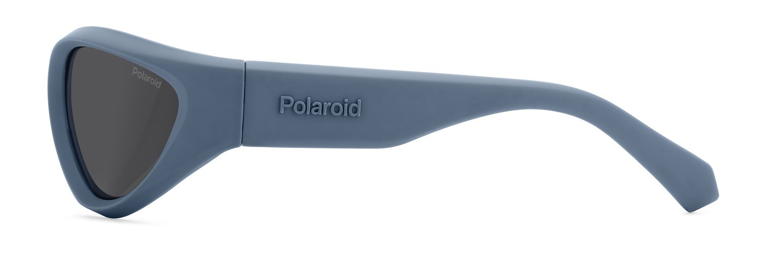 Sunglasses Polaroid Pld 2165/S 207842 FLL M9 color matte blue shape rectangle lenses grey polarized