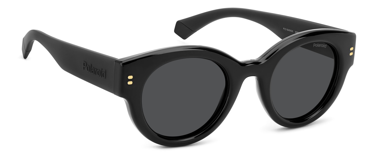 Sunglasses Polaroid Pld 6240/S 207843 807 M9 color black shape cat eye lenses grey polarized
