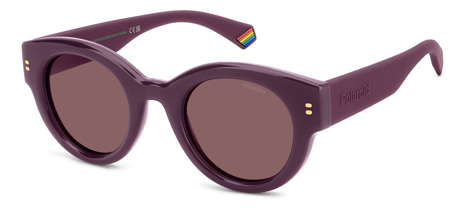 Sunglasses Polaroid Pld 6240/S 207843 8CQ KL color cherry shape cat eye lenses violet polarized