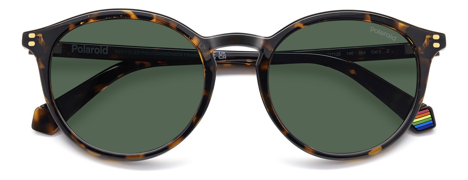 Sunglasses Polaroid Pld 6233/S 207844 086 UC color havana shape pantos lenses green polarized