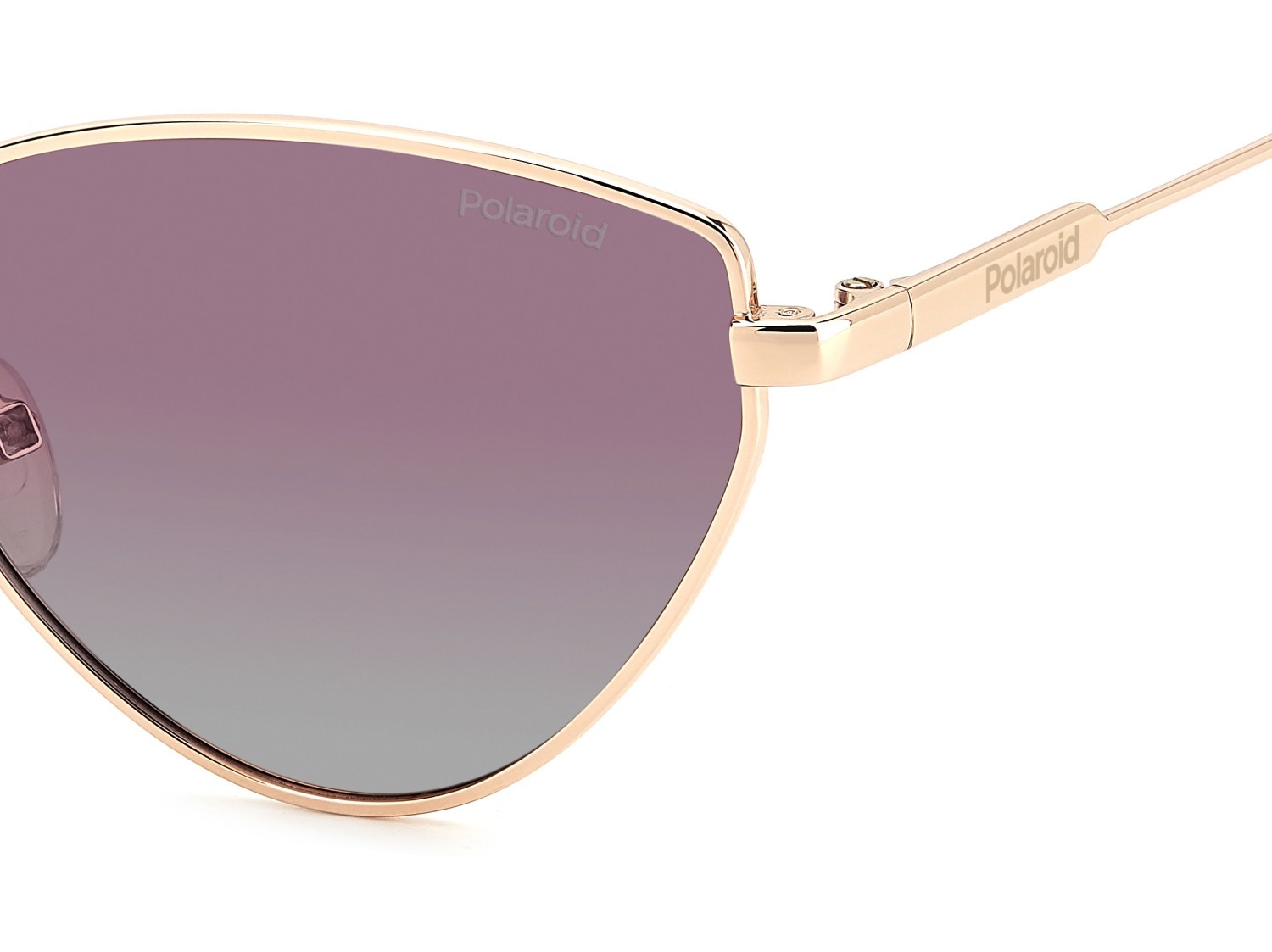 Sunglasses Polaroid Pld 6234/S 207845 EYR GC color gold pink shape cat eye lenses red shaded polarized