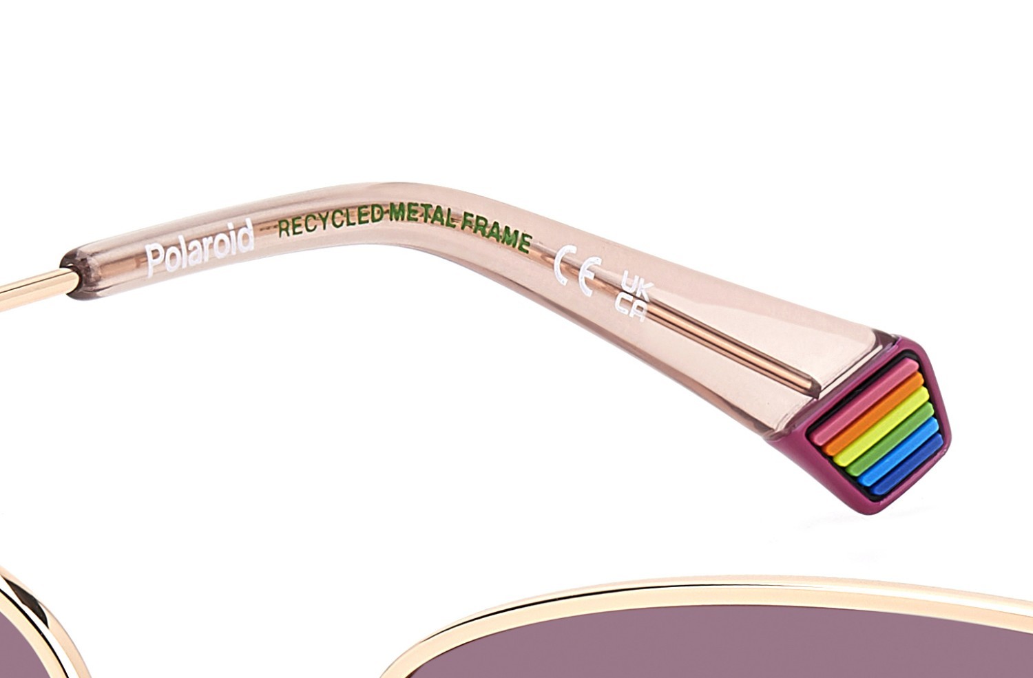 Sunglasses Polaroid Pld 6234/S 207845 EYR GC color gold pink shape cat eye lenses red shaded polarized