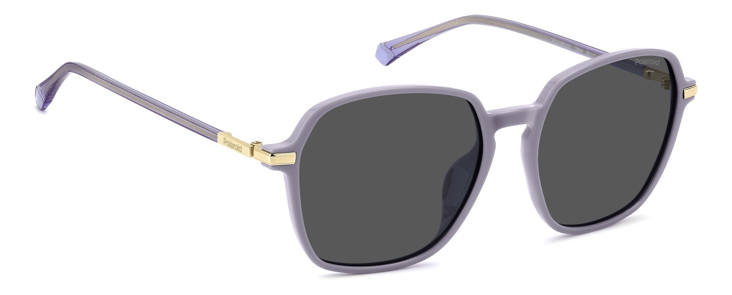 Sunglasses Polaroid Pld 4188/G 207847 789 M9 color lilac shape square lenses grey polarized